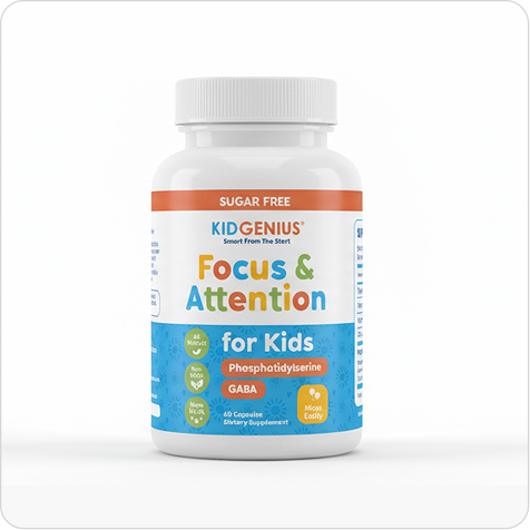 KidGenius Attention, Focus & Calm Supplement- Right Brain